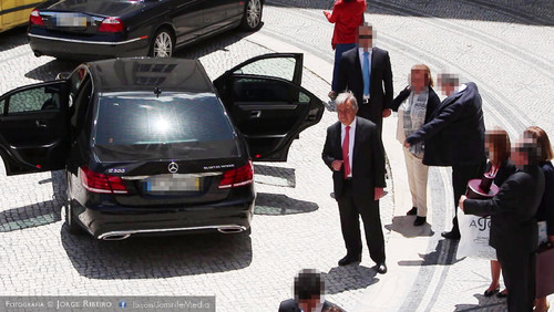 António Guterres na Universidade de Coimbra para receber o grau de Doutor Honoris Causa pela Universidade de Coimbra