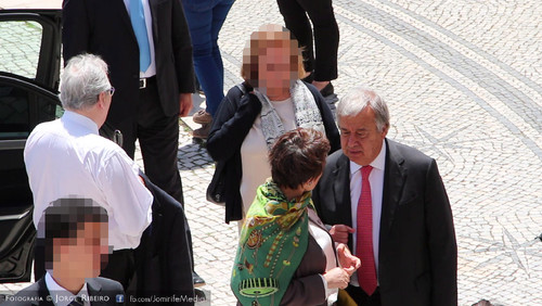 António Guterres na Universidade de Coimbra para receber o grau de Doutor Honoris Causa pela Universidade de Coimbra