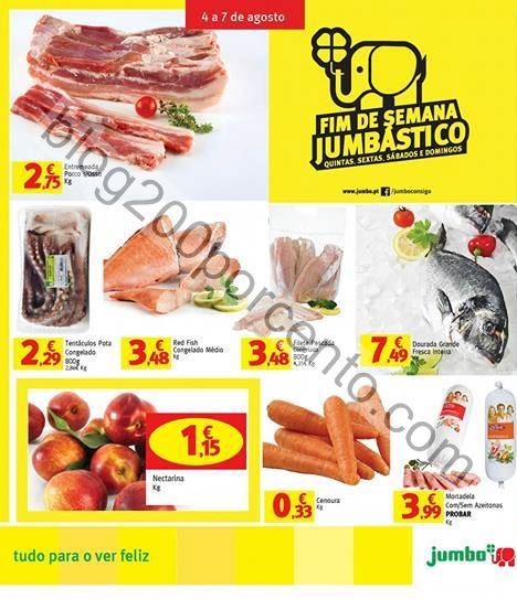Antevisão folheto Jumbo 4a7ag Fim de Semana Jumbástico