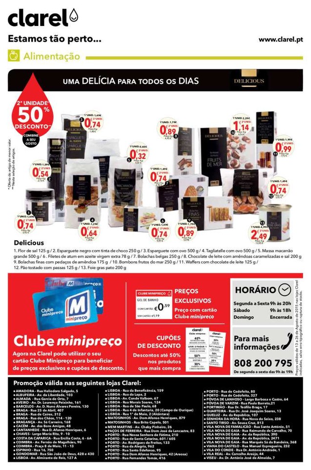 Antevisão folheto Clarel  