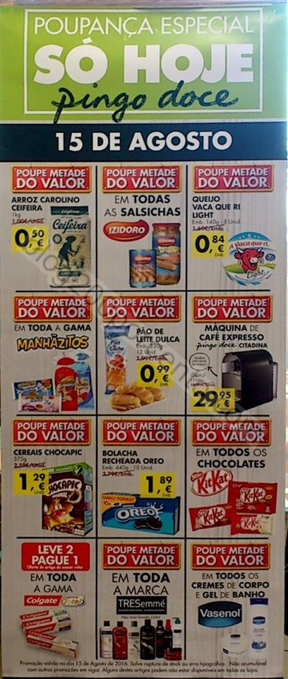 Novo folheto Pingo Doce 15ag extra 