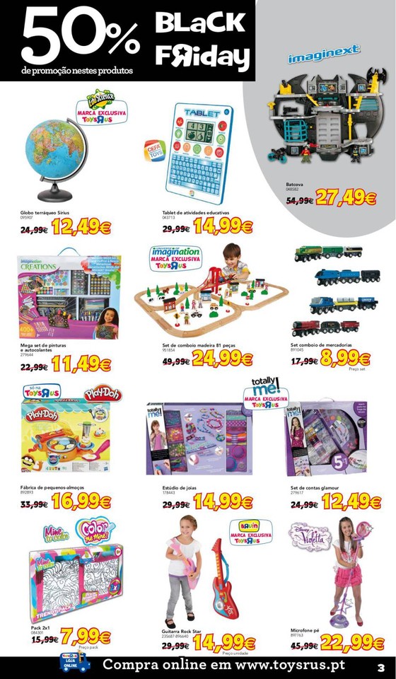 Novo folheto ToysRus Black Friday