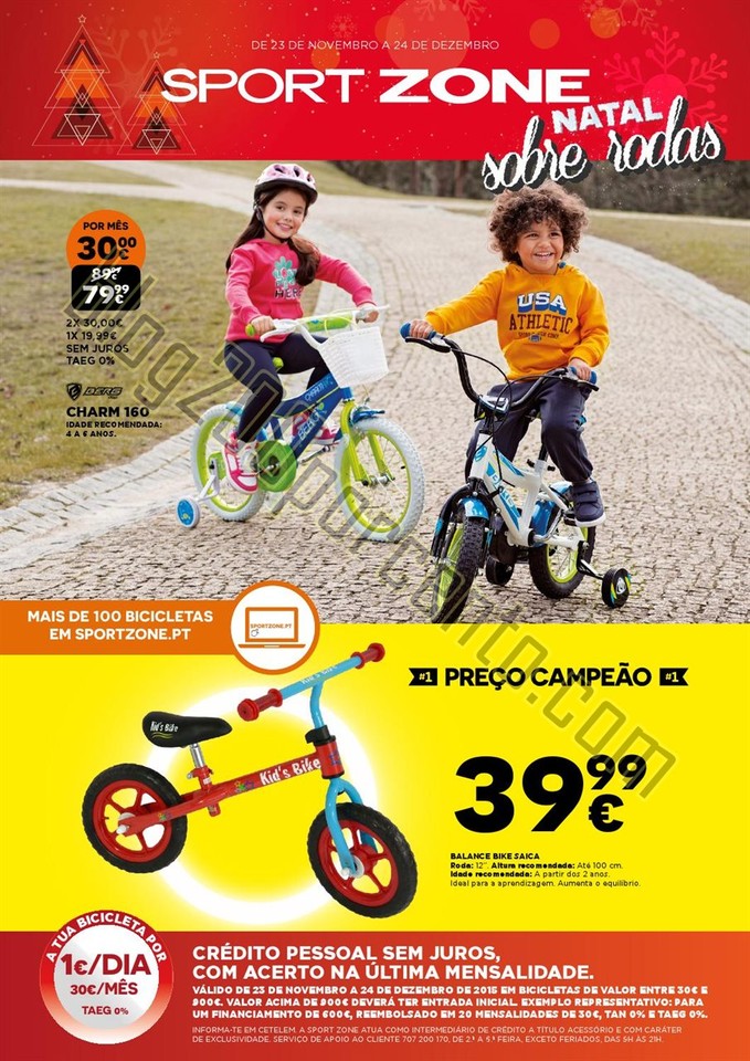Antevisão Folheto SPORT ZONE Natal promoções de 23 novembro a 24