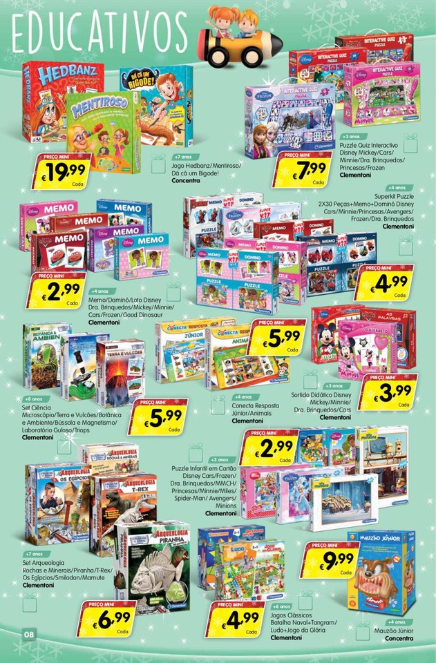 Antevisão folheto Minipreço especial brinquedos