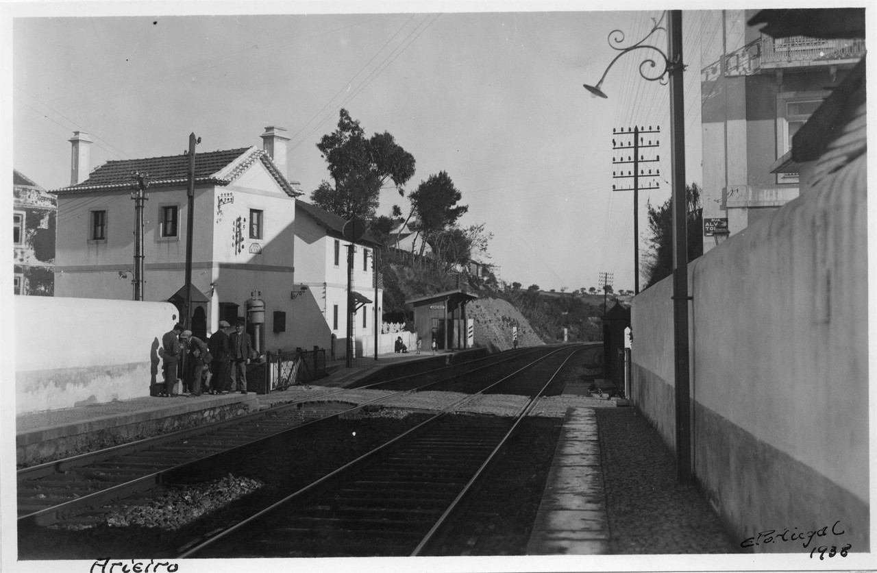 Apeadeiro do Areeiro, Lisboa (E. Portugal, 1938)
