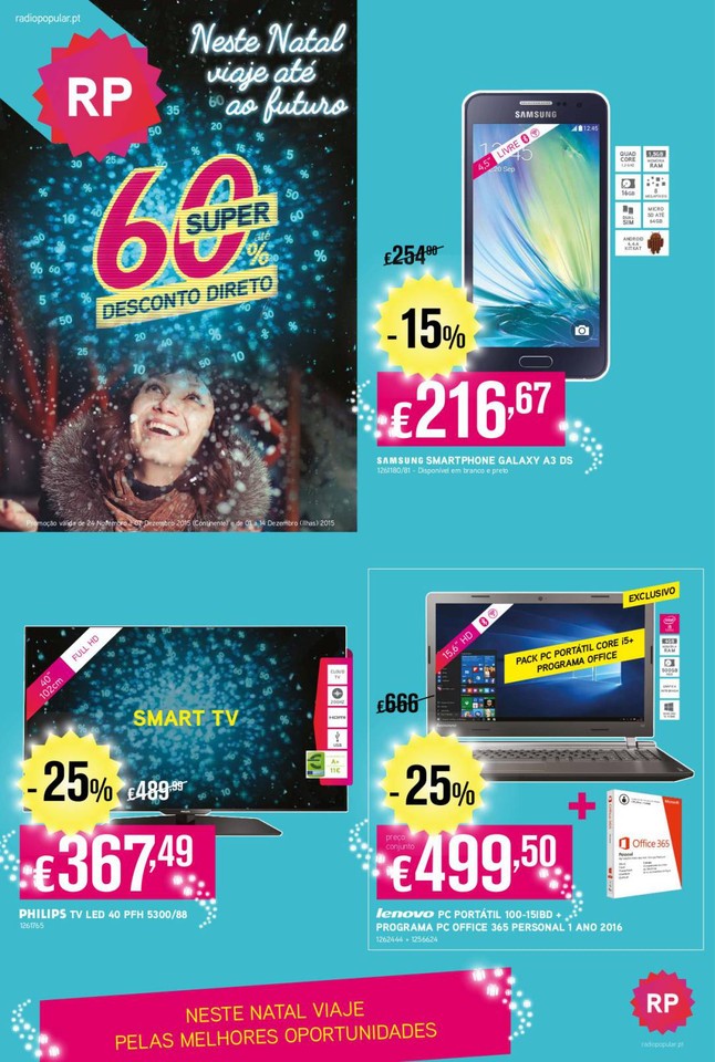 Antevisão folheto Radio Popular 