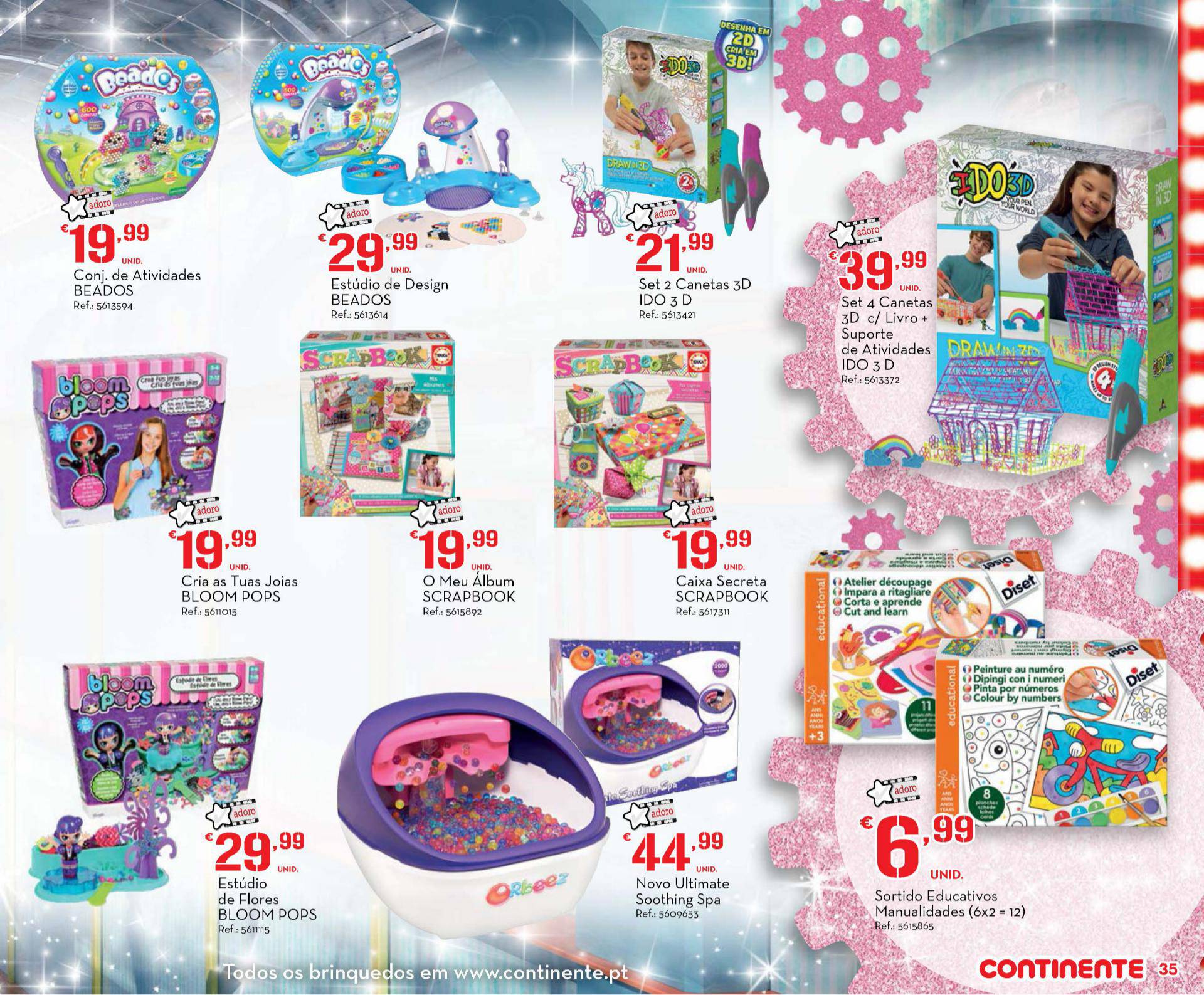 Novo folheto Continente especial brinquedos 