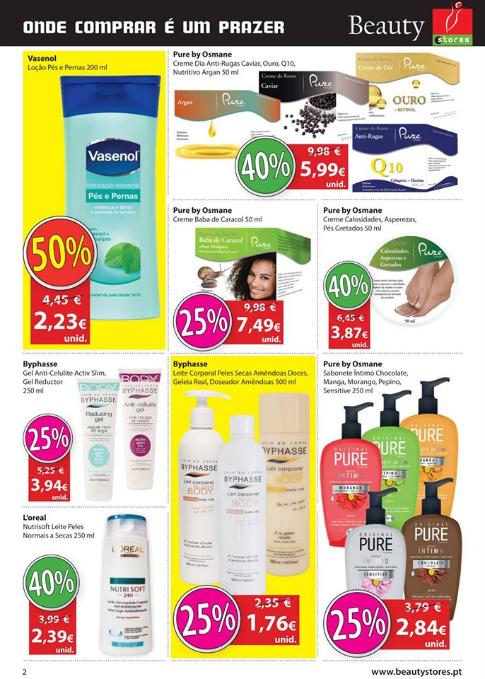 Novo folheto Beauty Stores  