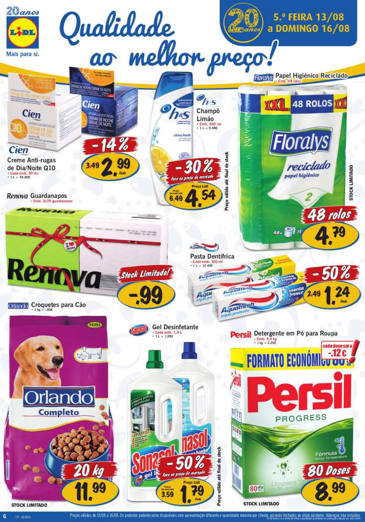 Antevisão folheto LIDL 13a19ag