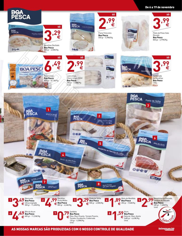 Antevisão folheto Intermarche 6a19nov - Marcas exclusivas