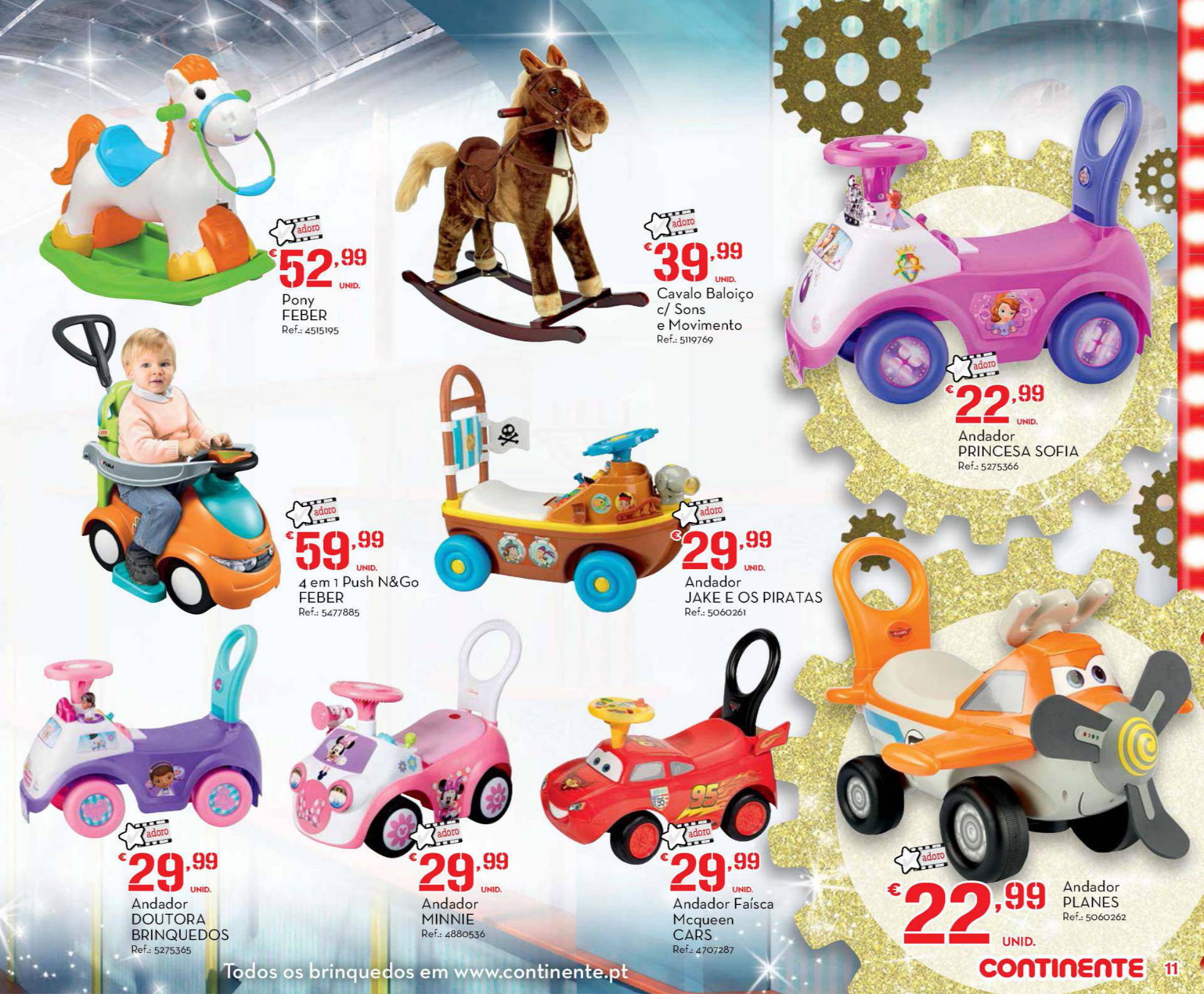 Novo folheto Continente especial brinquedos 