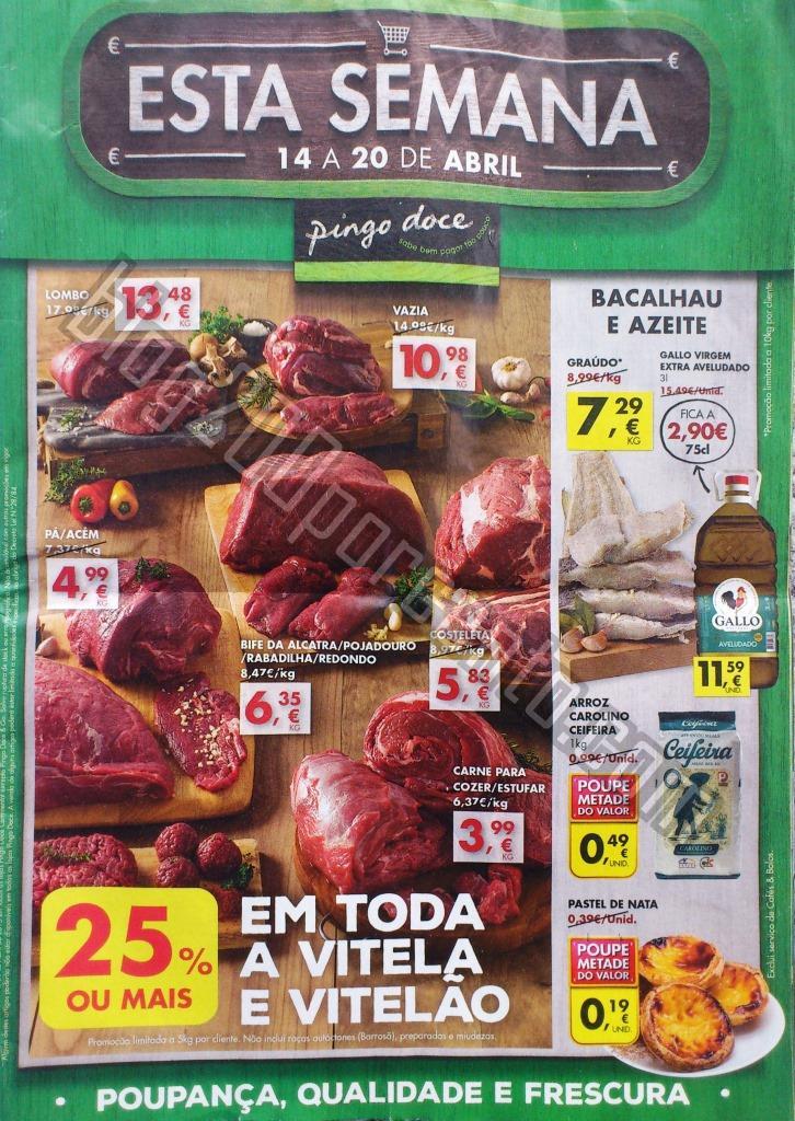 Antevisão Folheto PINGO DOCE Promoções de 14 a 