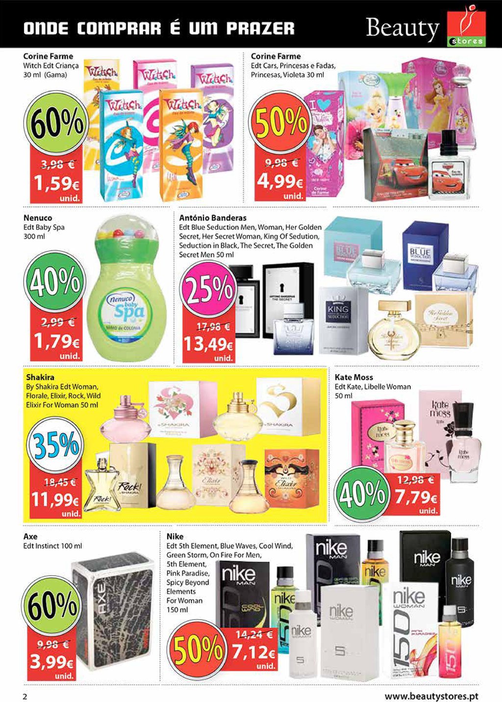 Novo folheto Beauty Stores 
