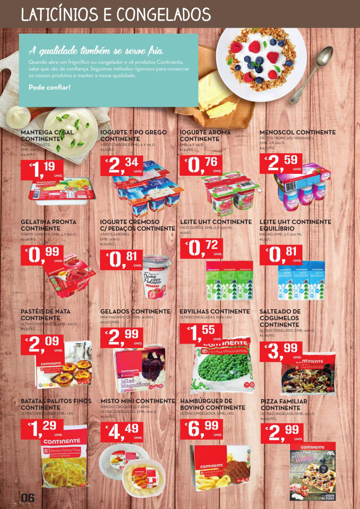 Novo folheto Continente extra Marca Própria